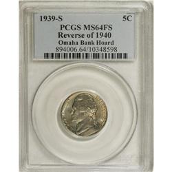 1939-S 5C Reverse of 1940 MS64 Full Steps PCGS. Ex