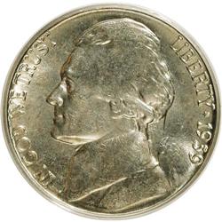 1939-S 5C Reverse of 1940 MS65 Full Steps PCGS. PC