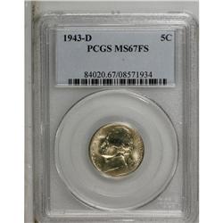 1943-D 5C MS67 Full Steps PCGS. PCGS Population (2
