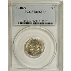 1948-S 5C MS66 Full Steps PCGS. PCGS Population (0