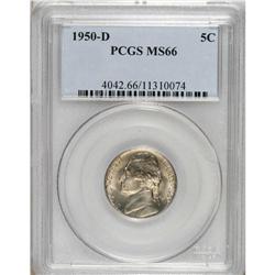 1950-D 5C MS66 PCGS. PCGS Population (425/4). NGC