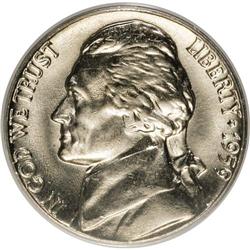 1959 5C MS66 ANACS. Ex: Omaha Bank Hoard. NGC Census: