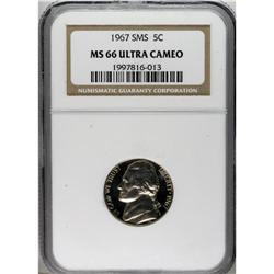 1967 5C SMS MS66 Cameo NGC. NGC Census: (60/157). PCGS