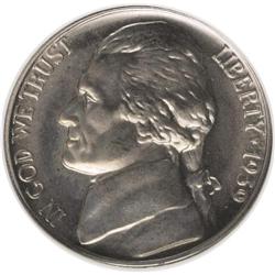 1939 5C Reverse of 1938 MS66 NGC. NGC Census: (152/425