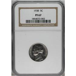 1938 5C PR67 NGC. NGC Census: (138/7). PCGS Popula