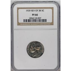 1939 5C Reverse of 1940 PR66 NGC. NGC Census: (0/0). P