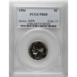 1954 5C PR68 PCGS; 1958 PR68 PCGS and a 1961 PR69 Came