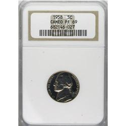 1958 5C PR69 Cameo NGC. NGC Census: (22/0). PCGS P