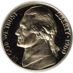 1960 5C PR67 Deep Cameo PCGS. PCGS Population (61/48).