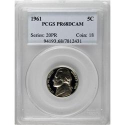 1961 5C PR68 Deep Cameo PCGS. PCGS Population (55/
