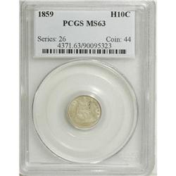 1859 H10C MS63 PCGS. PCGS Population (31/70). NGC