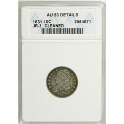 1831 10C --Cleaned--ANACS. AU53 Details. NGC Census: (4