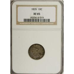 1835 10C XF45 NGC. NGC Census: (18/343). PCGS Popu