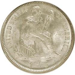 1876 10C MS64 NGC. NGC Census: (72/65). PCGS Populatio