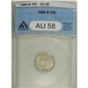 Image 1 : 1886-S 10C AU58 ANACS. NGC Census: (2/38). PCGS Po