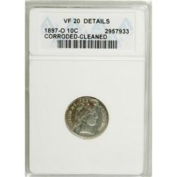 1897-O 10C --Cleaned, Corroded--ANACS. VF20 Details.