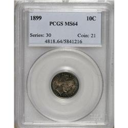 1899 10C MS64 PCGS. PCGS Population (77/36). NGC C