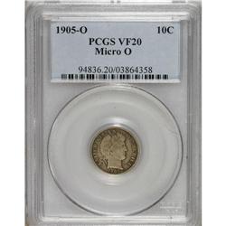 1905-O 10C Micro O VF20 PCGS. PCGS Population (0/0