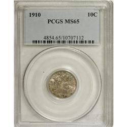 1910 10C MS65 PCGS. PCGS Population (49/27). NGC C