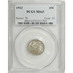 1912 10C MS65 PCGS. PCGS Population (113/45). NGC