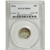 Image 1 : 1914 10C MS65 PCGS. PCGS Population (124/47). NGC