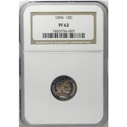 1896 10C PR62 NGC. NGC Census: (5/163). PCGS Popul