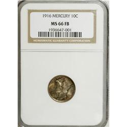1916 10C MS66 Full Bands NGC. NGC Census: (300/94)