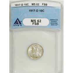 1917-D 10C MS62 Full Bands ANACS. NGC Census: (31/