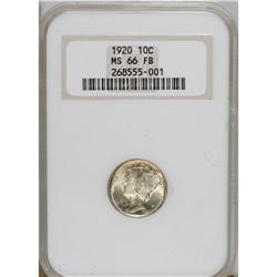 1920 10C MS66 Full Bands NGC. NGC Census: (29/14).