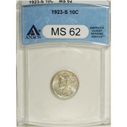 1923-S 10C MS62 ANACS. NGC Census: (16/89). PCGS P