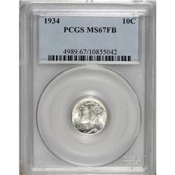 1934 10C MS67 Full Bands PCGS. PCGS Population (15