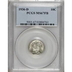 1936-D 10C MS67 Full Bands PCGS. PCGS Population (