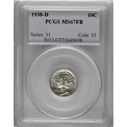 1938-D 10C MS67 Full Bands PCGS. PCGS Population (