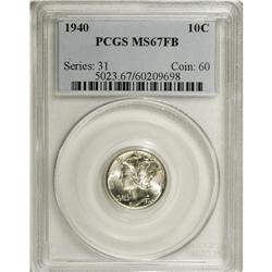 1940 10C MS67 Full Bands PCGS. PCGS Population (0/