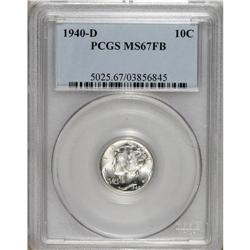 1940-D 10C MS67 Full Bands PCGS. PCGS Population (