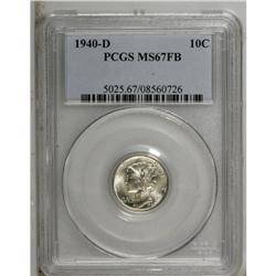 1940-D 10C MS67 Full Bands PCGS. PCGS Population (