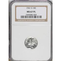 1941-S 10C MS67 NGC. NGC Census: (345/5). PCGS Populat