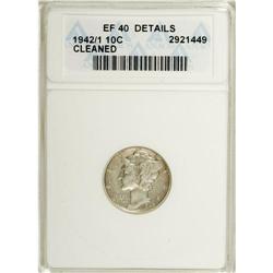 1942/1 10C XF40 ANACS. NGC Census: (109/497). PCGS Pop