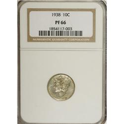 1938 10C PR66 NGC. NGC Census: (554/209). PCGS Pop