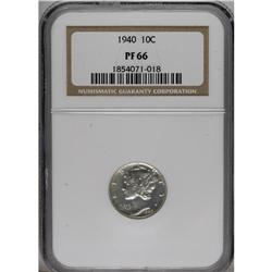 1940 10C PR66 NGC. NGC Census: (769/280). PCGS Pop