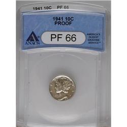 1941 10C PR66 ANACS. NGC Census: (868/318). PCGS P