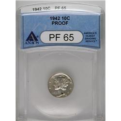 1942 10C PR65 ANACS. NGC Census: (857/1932). PCGS