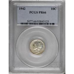 1942 10C PR66 PCGS. PCGS Population (1428/599). NGC Ce