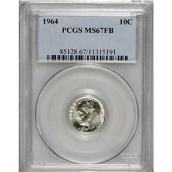 1964 10C MS67 Full Bands PCGS. PCGS Population (10