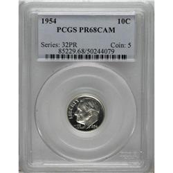 1954 10C PR68 Cameo PCGS. PCGS Population (0/0). N