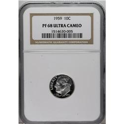 1959 10C PR68 Deep Cameo NGC. NGC Census: (14/2).