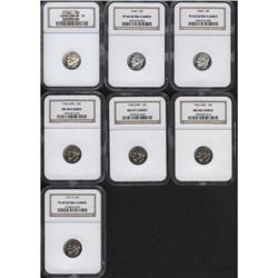 1961 10C PR69 Deep Cameo NGC; (2)1964 PR69 Deep Cameo