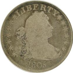 1805 25C VG8 PCGS. PCGS Population (20/234). NGC Censu