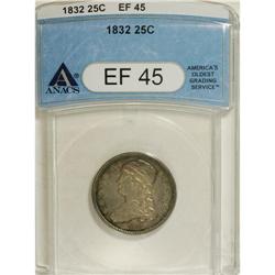 1832 25C XF45 ANACS. NGC Census: (11/68). PCGS Pop