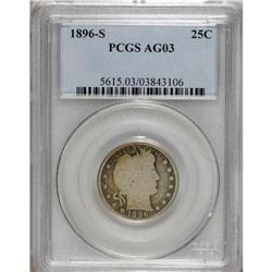 1896-S 25C AG3 PCGS. PCGS Population (38/337). NGC